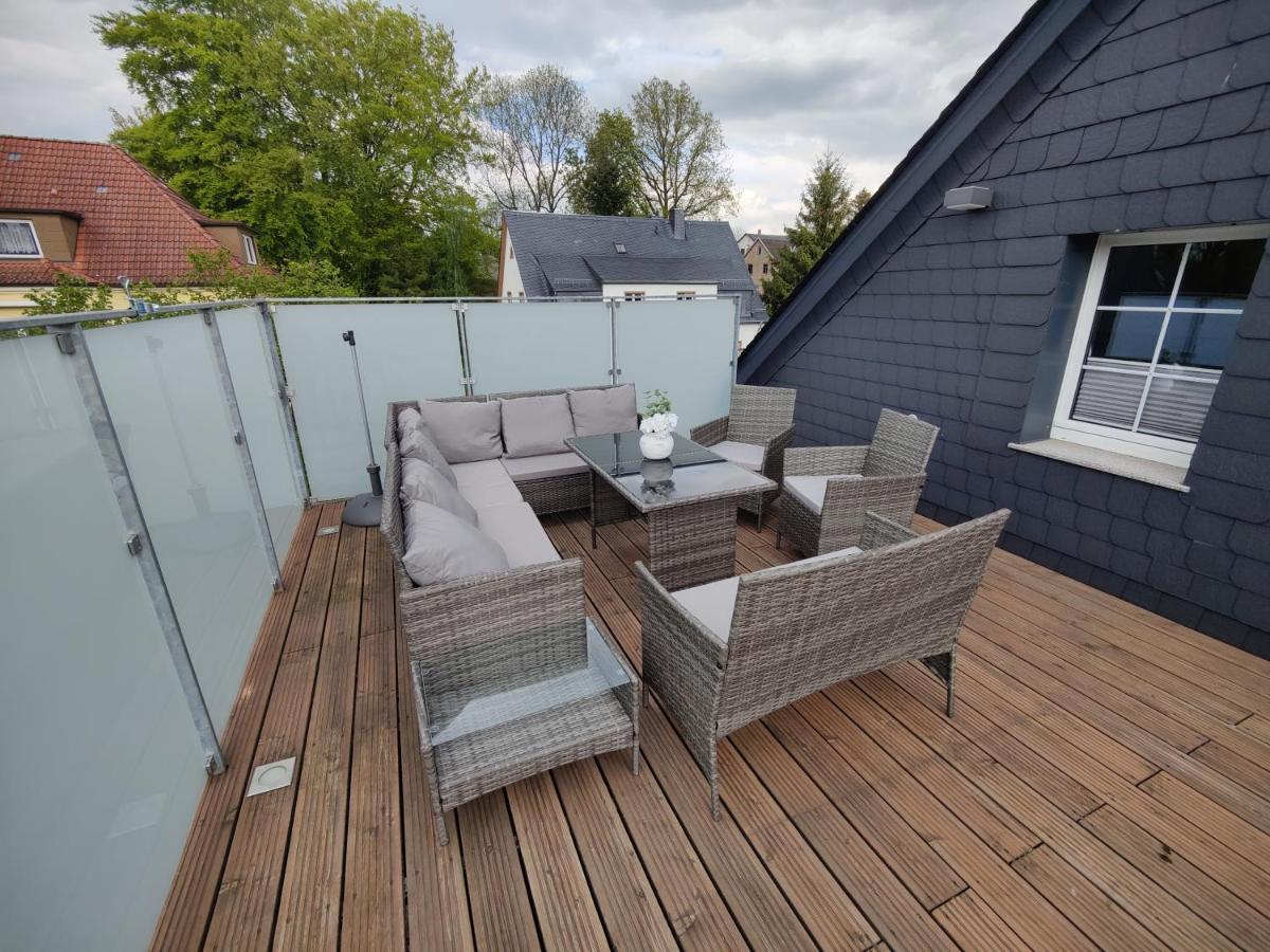 Ferienhaus Villa Adelsberg Mit Dachterrasse In Zentraler Lage Fuer Bis Zu 10 Personen Chemnitz Bagian luar foto